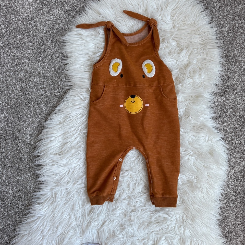 PatPat | Cute Bear Romper w/ Snaps - Picture 3 of 7
